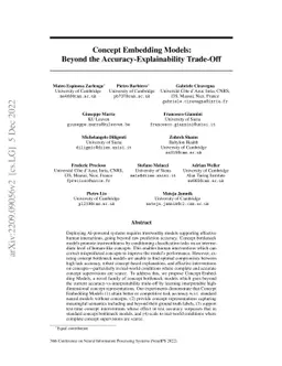 Concept Embedding Models: Beyond the Accuracy-Explainability Trade-Off