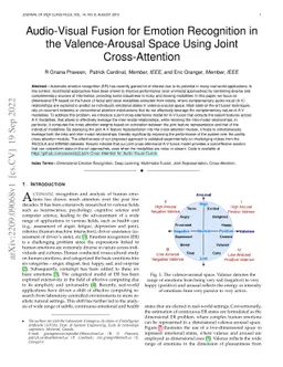 Audio-Visual Fusion for Emotion Recognition in the Valence-Arousal Space
  Using Joint Cross-Attention