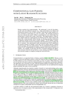Compositional Law Parsing with Latent Random Functions