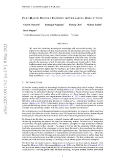 Part-Based Models Improve Adversarial Robustness