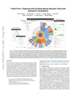 TimberTrek: Exploring and Curating Sparse Decision Trees with
  Interactive Visualization