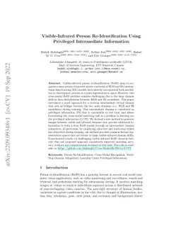 Visible-Infrared Person Re-Identification Using Privileged Intermediate
  Information