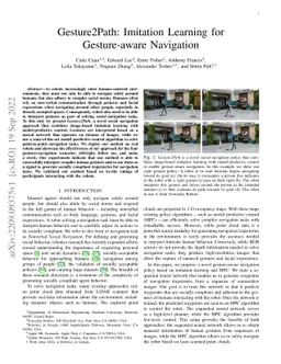 Gesture2Path: Imitation Learning for Gesture-aware Navigation
