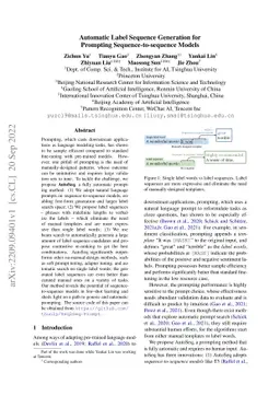 Automatic Label Sequence Generation for Prompting Sequence-to-sequence
  Models
