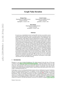 Graph Value Iteration