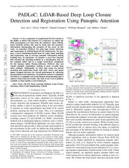 PADLoC: LiDAR-Based Deep Loop Closure Detection and Registration Using
  Panoptic Attention