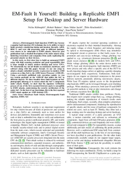EM-Fault It Yourself: Building a Replicable EMFI Setup for Desktop and
  Server Hardware