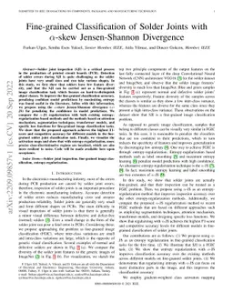 Fine-grained Classification of Solder Joints with α-skew
  Jensen-Shannon Divergence