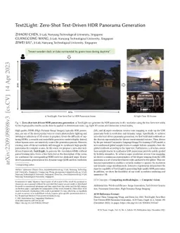 Text2Light: Zero-Shot Text-Driven HDR Panorama Generation