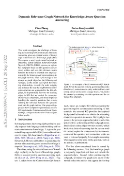 Dynamic Relevance Graph Network for Knowledge-Aware Question Answering