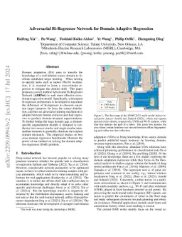 Adversarial Bi-Regressor Network for Domain Adaptive Regression