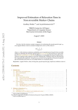 Improved Estimation of Relaxation Time in Non-reversible Markov Chains