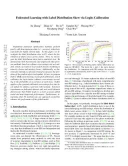 Federated Learning with Label Distribution Skew via Logits Calibration