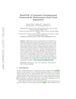 PointCLM: A Contrastive Learning-based Framework for Multi-instance
  Point Cloud Registration