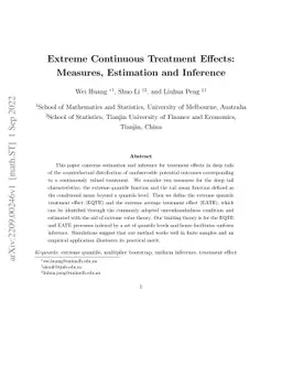 Extreme Continuous Treatment Effects: Measures, Estimation and Inference