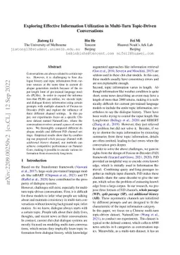 Exploring Effective Information Utilization in Multi-Turn Topic-Driven
  Conversations