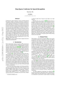 Deep Sparse Conformer for Speech Recognition
