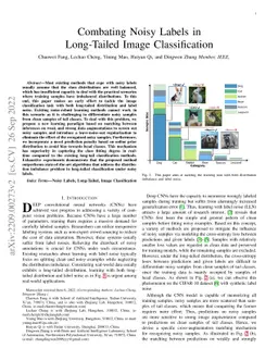 Combating Noisy Labels in Long-Tailed Image Classification
