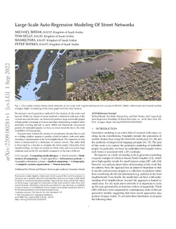 Large-Scale Auto-Regressive Modeling Of Street Networks