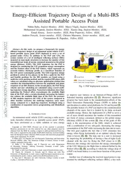 Energy-Efficient Trajectory Design of a Multi-IRS Assisted Portable
  Access Point