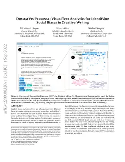 DramatVis Personae: Visual Text Analytics for Identifying Social Biases
  in Creative Writing