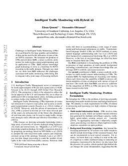 Intelligent Traffic Monitoring with Hybrid AI