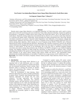 Fast Fourier Convolution Based Remote Sensor Image Object Detection for
  Earth Observation