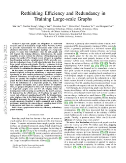 Rethinking Efficiency and Redundancy in Training Large-scale Graphs
