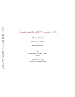Proceedings of the 2022 XCSP3 Competition