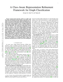 A Class-Aware Representation Refinement Framework for Graph
  Classification