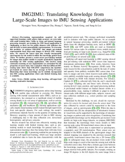 IMG2IMU: Translating Knowledge from Large-Scale Images to IMU Sensing
  Applications