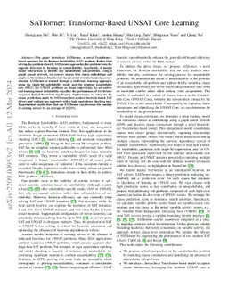 SATformer: Transformer-Based UNSAT Core Learning