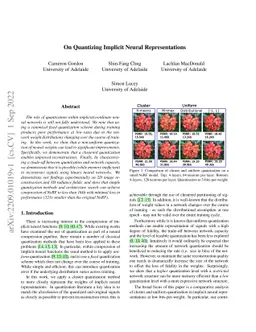 On Quantizing Implicit Neural Representations