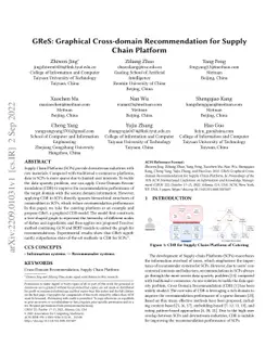 GReS: Graphical Cross-domain Recommendation for Supply Chain Platform