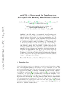 nnOOD: A Framework for Benchmarking Self-supervised Anomaly Localisation
  Methods