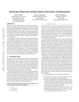 Automatic Detection of Speculative Execution Combinations