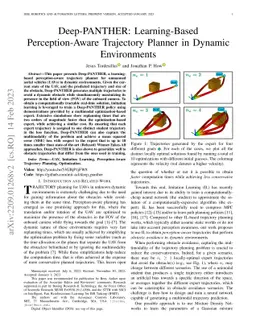 Deep-PANTHER: Learning-Based Perception-Aware Trajectory Planner in
  Dynamic Environments