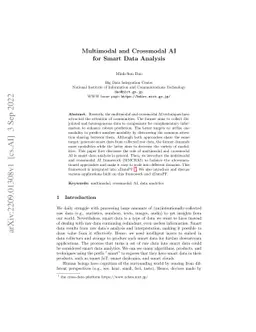 Multimodal and Crossmodal AI for Smart Data Analysis