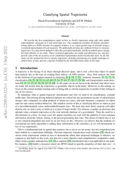 Classifying Spatial Trajectories