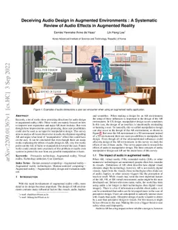 Deceiving Audio Design in Augmented Environments : A Systematic Review
  of Audio Effects in Augmented Reality