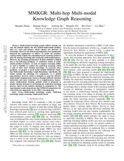 MMKGR: Multi-hop Multi-modal Knowledge Graph Reasoning