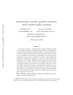Instrumental variable quantile regression under random right censoring