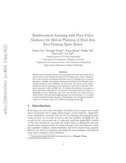 Reinforcement Learning with Prior Policy Guidance for Motion Planning of
  Dual-Arm Free-Floating Space Robot
