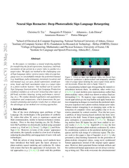 Neural Sign Reenactor: Deep Photorealistic Sign Language Retargeting