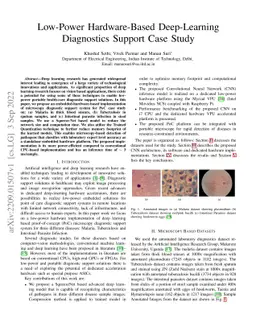 Low-Power Hardware-Based Deep-Learning Diagnostics Support Case Study