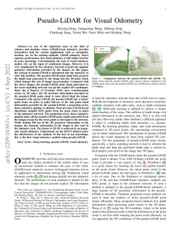 Pseudo-LiDAR for Visual Odometry