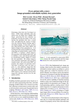 Every picture tells a story: Image-grounded controllable stylistic story
  generation