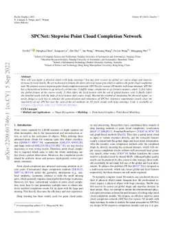 SPCNet: Stepwise Point Cloud Completion Network