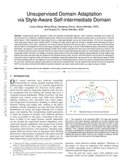 Unsupervised Domain Adaptation via Style-Aware Self-intermediate Domain