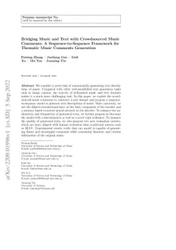 Bridging Music and Text with Crowdsourced Music Comments: A
  Sequence-to-Sequence Framework for Thematic Music Comments Generation